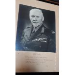 ** LOT WITHDRAWN** JAN SMUTS, A PHOTOGRAPH SIGNED TO THE MOUNT,