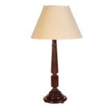 A MAHOGANY TABLE LAMP IN REGENCY TASTE,