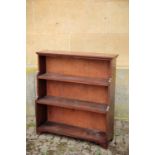 A MAHOGANY AND PINE WATERFALL BOOKCASE IN GEORGE III STYLE,