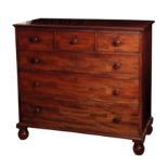 A MAHOGANY CHEST OF DRAWERS, BY GILLOWS,