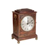 A SCOTTISH ROSEWOOD CASED BRACKET TIMEPIECE,