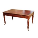 A GEORGE IV MAHOGANY WRITING TABLE, ALMOST CERTAINLY BY GILLOWS,