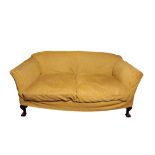 A VICTORIAN RAMSDEN PATTERN UPHOLSTERED SOFA, BY HOWARD & SONS,