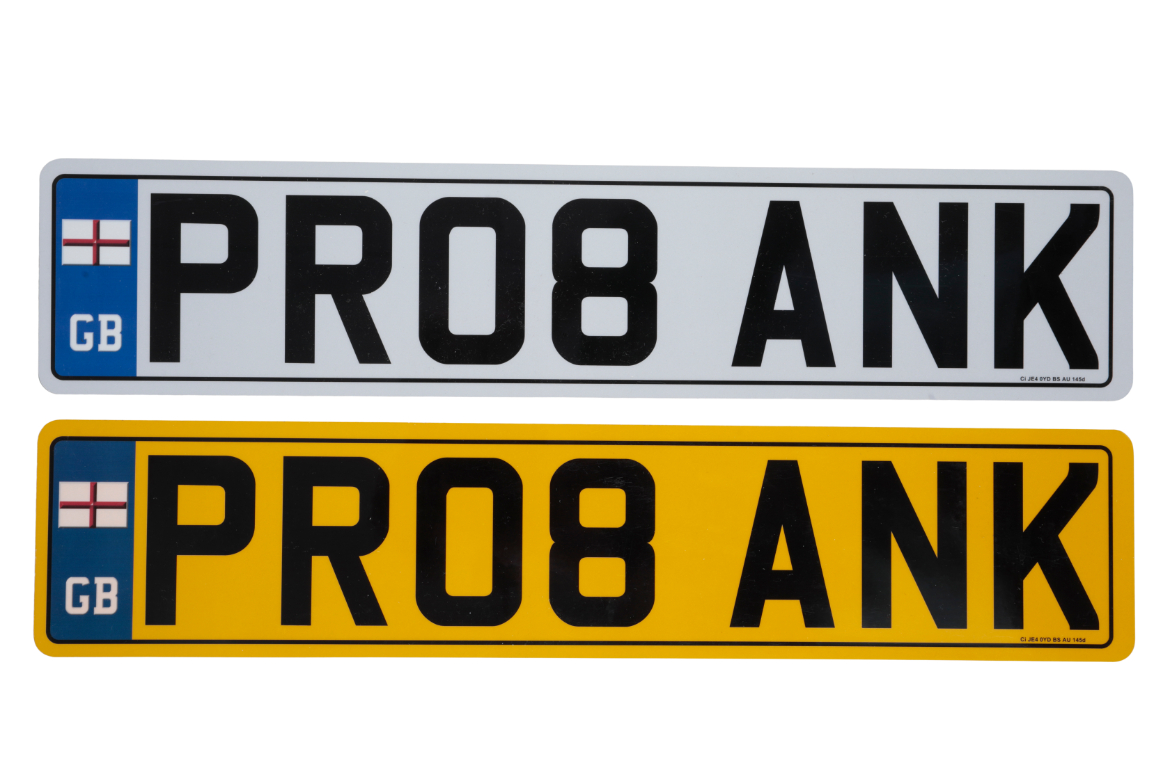 UK VEHICLE REGISTRATION NUMBER 'PR08 ANK'