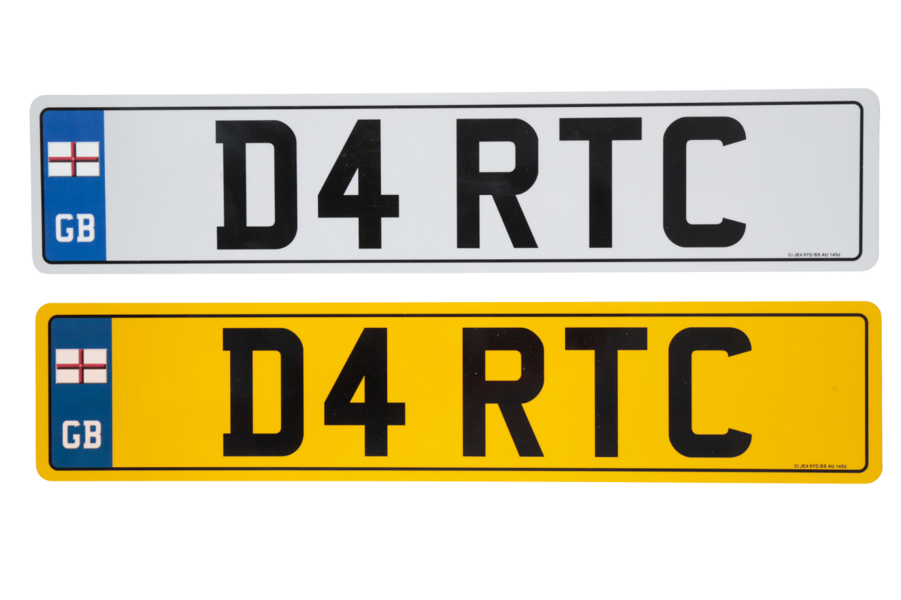 UK VEHICLE REGISTRATION NUMBER 'D4 RTC'