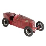 A 1930'S TINPLATE MODEL OF THE ALFA ROMEO P2