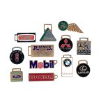 A COLLECTION OF ENAMELLED CLASSIC VEHICLE KEY FOBS