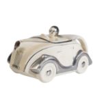 A CREAM SADLER 'OKT42' MOTORCAR TEAPOT