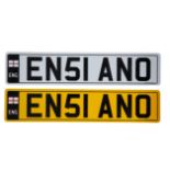 UK VEHICLE REGISTRATION NUMBER 'EN51 ANO'