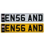 UK VEHICLE REGISTRATION NUMBER 'EN56 AND'