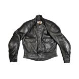 A BKS LEATHERS ARMOURED BIKER JACKET