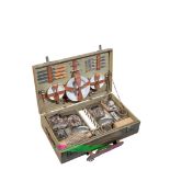 A 1909 FOUR PERSON PICNIC SET BY DREW AND SONS, LONDON W1