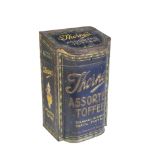 A 'THORNE'S ASSORTED TOFFEE' ENAMEL TIN