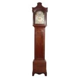 A GEORGE III OAK LONGCASE CLOCK