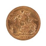 A GEORGE V 1918 GOLD SOVEREIGN,
