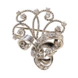 A 1950S MAUBOUSSIN DIAMOND SPRAY BROOCH