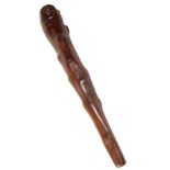 A LARGE AFRICAN TRIBAL HARDWOOD WAR CLUB