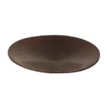 AN INDONESIAN TRIBAL HARDWOOD SHALLOW BOWL