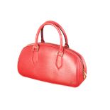 A LOUIS VUITTON RED EPI LEATHER JASMIN HANDBAG