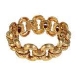 AN 18CT GOLD LINK BRACELET BY GARRARDS