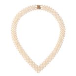 A CULTURED PEARL NECKLACE