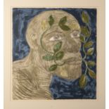 *DAME ELISABETH FRINK (1930-1993) 'Green Man (Blue), 1992'