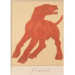 AFTER DAME ELISABETH FRINK (1930-1993) 'Red Dog' a signed reproduction
