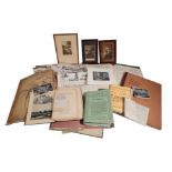 A COLLECTION OF THOMAS HARDY CUTTINGS AND EPHEMERA,