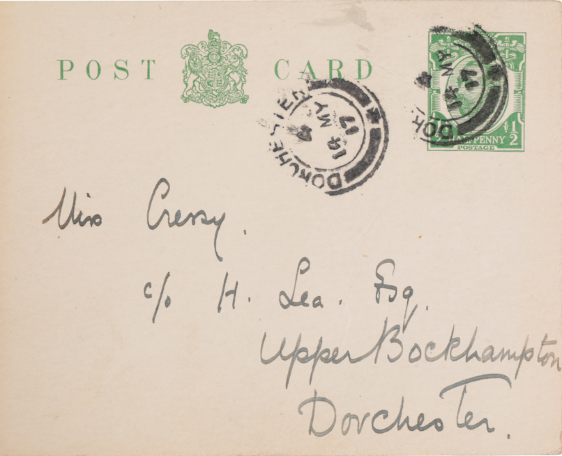 A SIGNED LETTER FROM FLORENCE HARDY, - Image 3 of 3