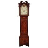 A GEORGE III MAHOGANY LONG CASE CLOCK