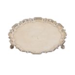 A SILVER SALVER BY THE GOLDSMITH & SILVERSMITH COMPANY