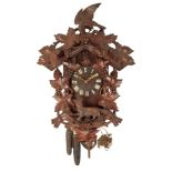 A VICTORIAN BLACK FOREST CUCKOO CLOCK,