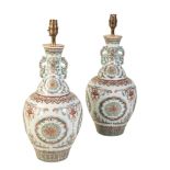 A PAIR OF CHINESE DOUCAI GLAZED VASES