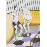 CHARLES AVERY (b.1973) 'Untitled (Two Guys Poolside), 2016'