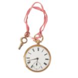 JOHN COOKE OF LONDON: AN 18CT GOLD GENTLEMAN'S OPEN-FACED POCKET WATCH