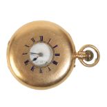 FRODSHAM OF LONDON: AN 18CT GOLD GENTLEMAN'S HALF HUNTER POCKET WATCH