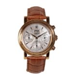 AN EPOS GRANDE DATE 18CT GOLD GENTLEMAN'S WRISTWATCH