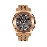 A JAGUAR 18CT GOLD CHRONOGRAPH GENTLEMAN'S BRACELET WATCH