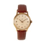 A LIP GOLD CAPPED & STAINLESS STEEL GENTLEMAN'S WRISTWATCH