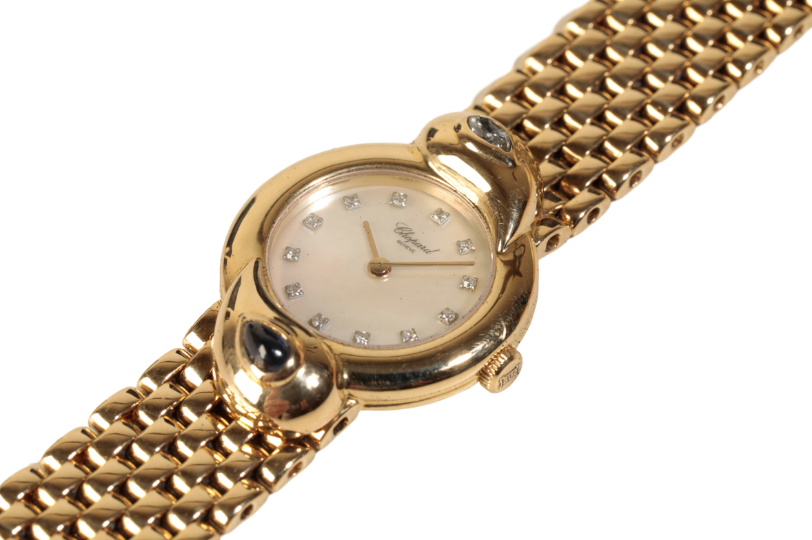 CHOPARD: AN 18CT GOLD LADY'S BRACELET WATCH - Image 2 of 4