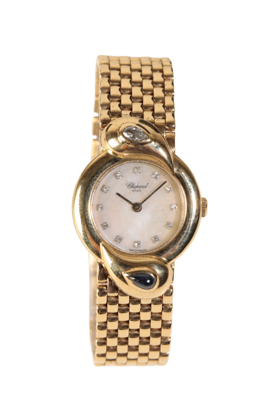 CHOPARD: AN 18CT GOLD LADY'S BRACELET WATCH