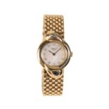 CHOPARD: AN 18CT GOLD LADY'S BRACELET WATCH