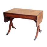 A LATE GEORGE III MAHOGANY SOFA TABLE, POSSIBLY BY GILLOWS,