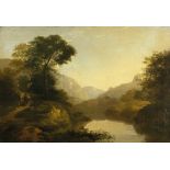 SCHOOL OF WILLIAM SHAYER (1787-1879) EXPANSIVE LAKELAND LANDSCAPES WITH FIGURES