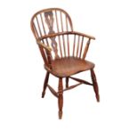 A 'WINDSOR' ARMCHAIR