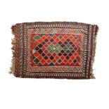 A SOUTH AMERICAN STYLE FLAT WEAVE RUG,