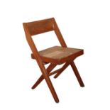PIERRE JEANNERET (1896-1967) FOR CHANDIGARH: A TEAK 'LIBRARY' CHAIR PJEC-010301