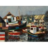 *JEREMY KING (1933-2020) 'St Denys Tug - Old Quay, Falmouth'