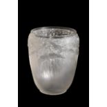 RENE LALIQUE: AN 'AIGRETTES' PATTERN VASE