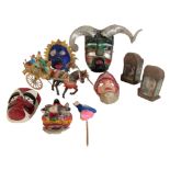 MEXICAN FOLK ART: A SMALL QUANTITY OF ASSORTED ITEMS